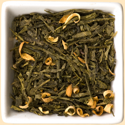 Grüner Sencha Tee Orange lose